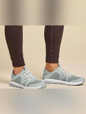 OluKai Women's Light Blue Mesh Lace-Up Athletic Sneakers